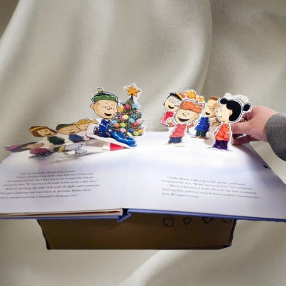 A Charlie Brown Christmas Pop-Up Edition Hardcover Peanuts Holiday Book Schulz - Picture 7 of 7